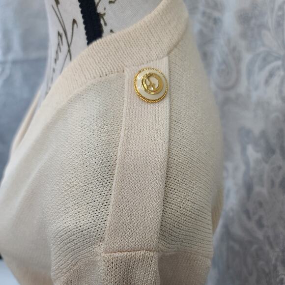 St John separates vintage made in USA cardigan Size Med Old money Quiet luxury - Picture 3 of 11